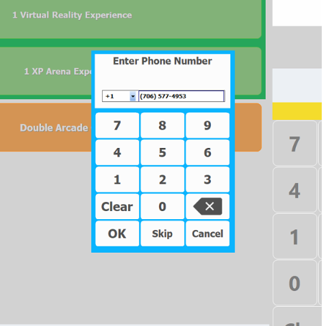 POS phone number prompt