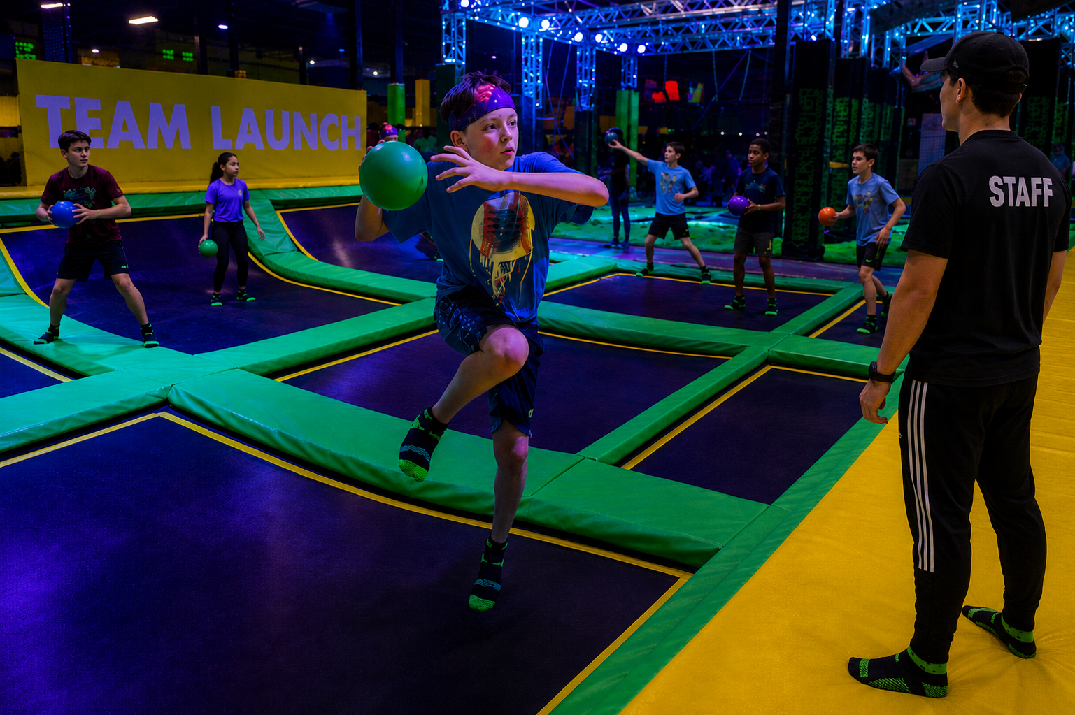 Dodgeball court background