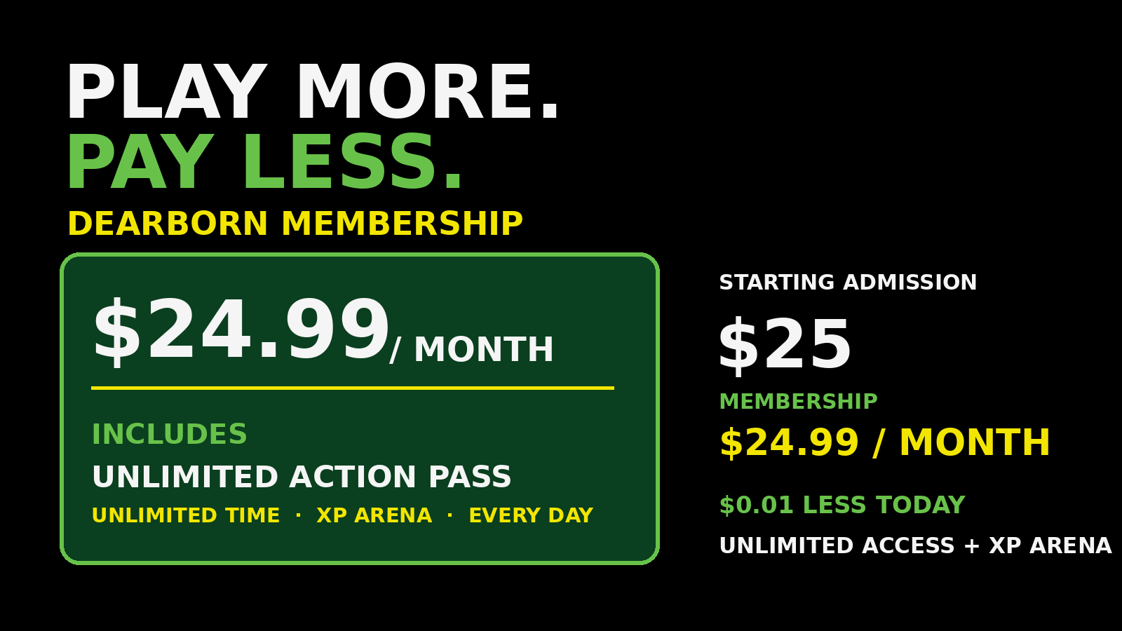 Dearborn Exclusive Membership offer