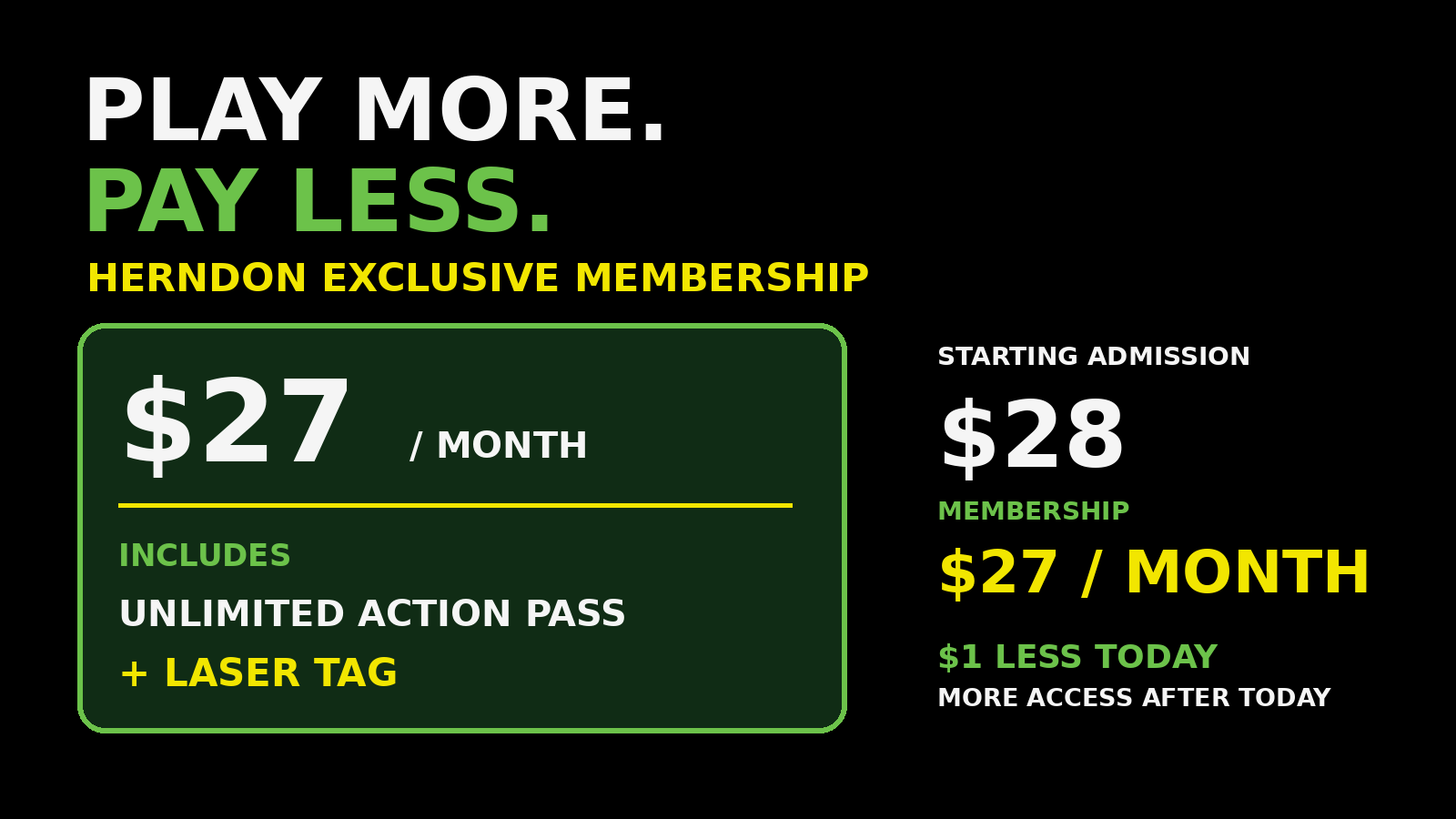 Herndon Exclusive Membership offer
